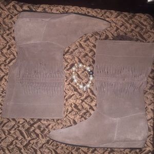 7 For All Mankind Light Tan Boots size 7.5